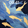 Golden Current Wallpaper with Wave-Like Texture wallpaper for iPhone, iPad & Mac