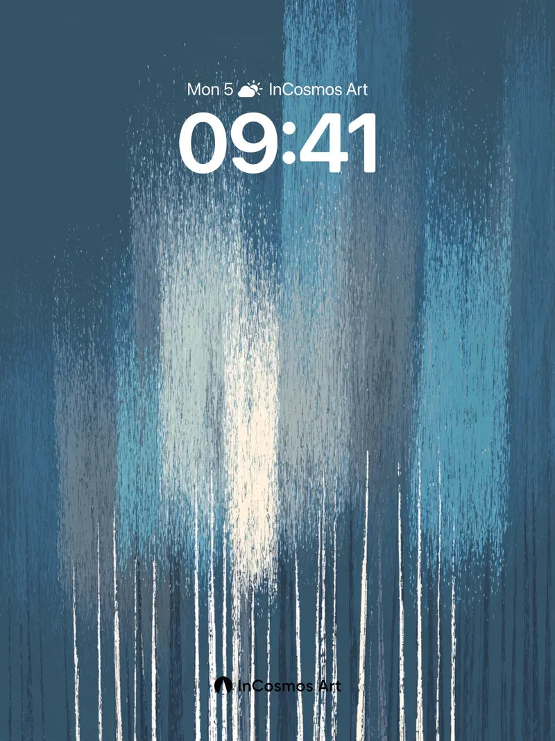 Frost Whisper Wallpaper with Silver Veins