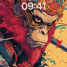 Fiery Monkey King Wallpaper with Mythic Crown wallpaper for iPhone, iPad & Mac