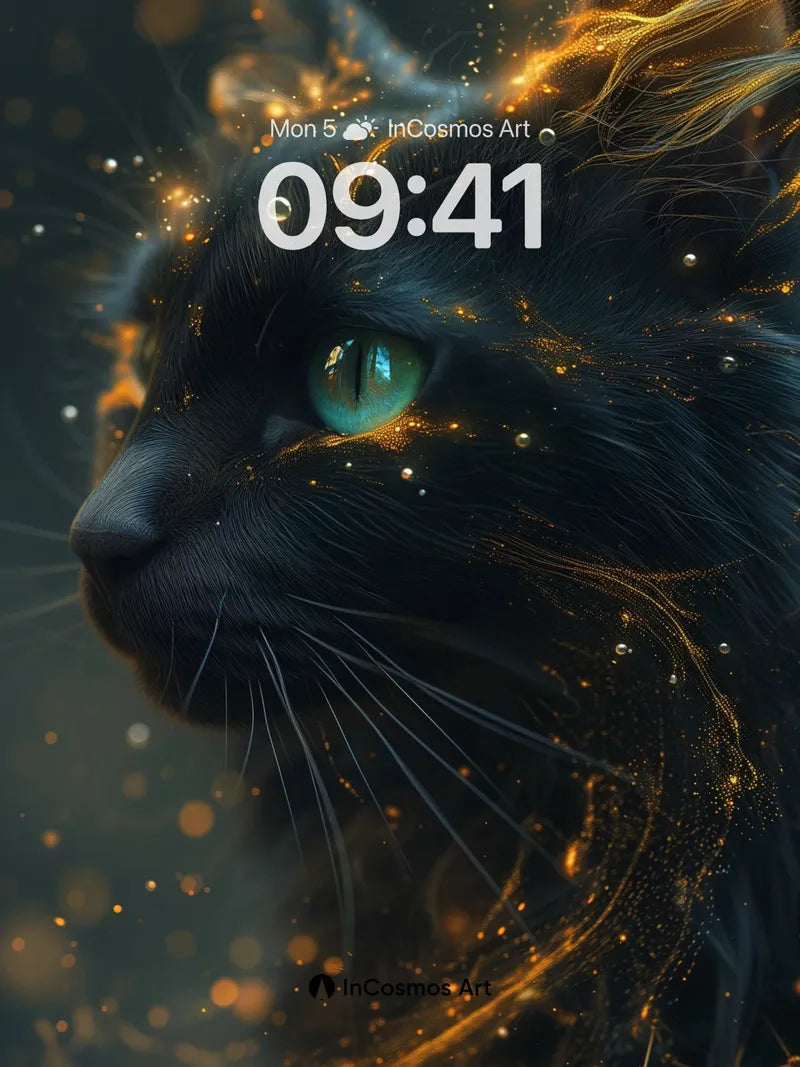 Cosmic Whisker Wallpaper with Stardust Veins wallpaper for iPhone, iPad & Mac