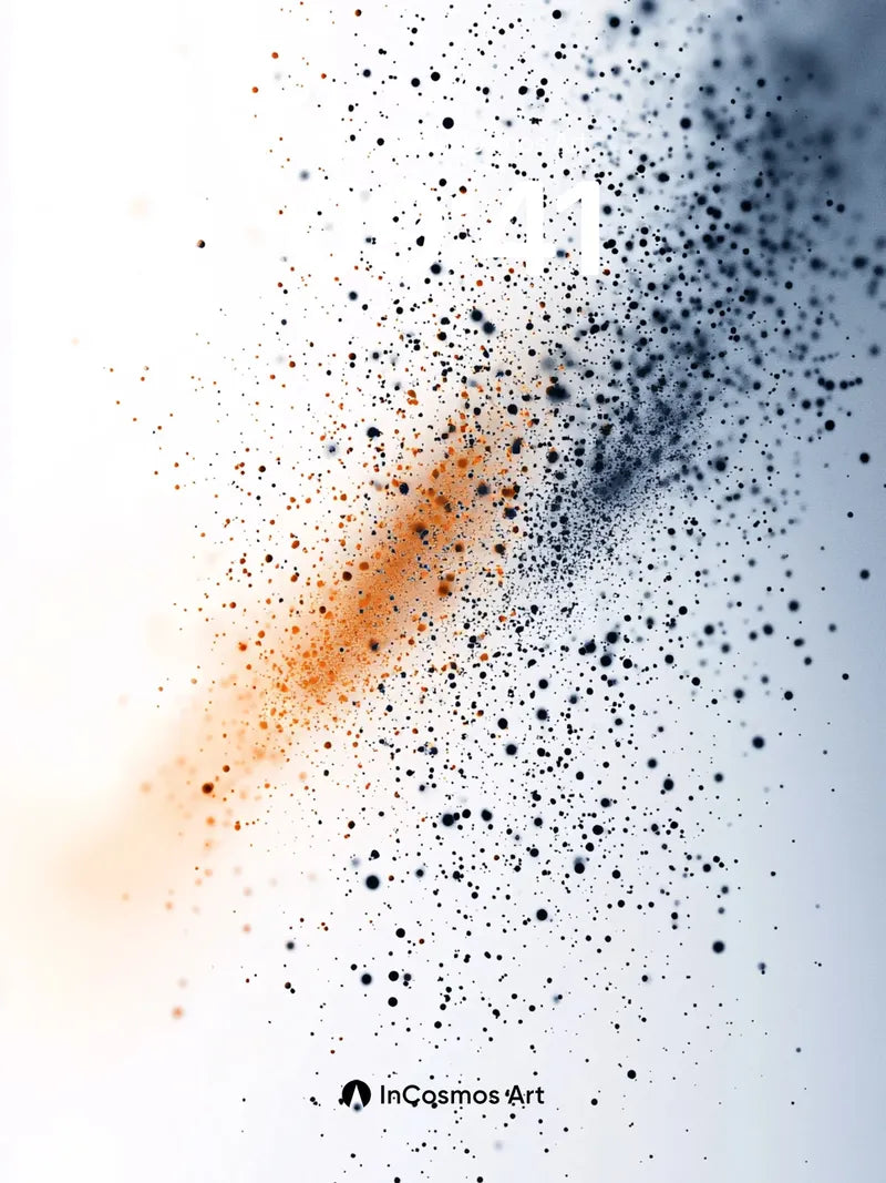 Cosmic Drift Wallpaper with Floating Particles wallpaper for iPhone, iPad & Mac