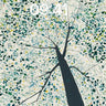 Canopy Dots Watercolor Tree Wallpaper