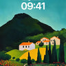 Serenity Path Wallpaper with Tuscan Hues wallpaper for iPhone, iPad & Mac