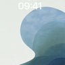 Serene Blue Waveforms Wallpaper wallpaper for iPhone, iPad & Mac