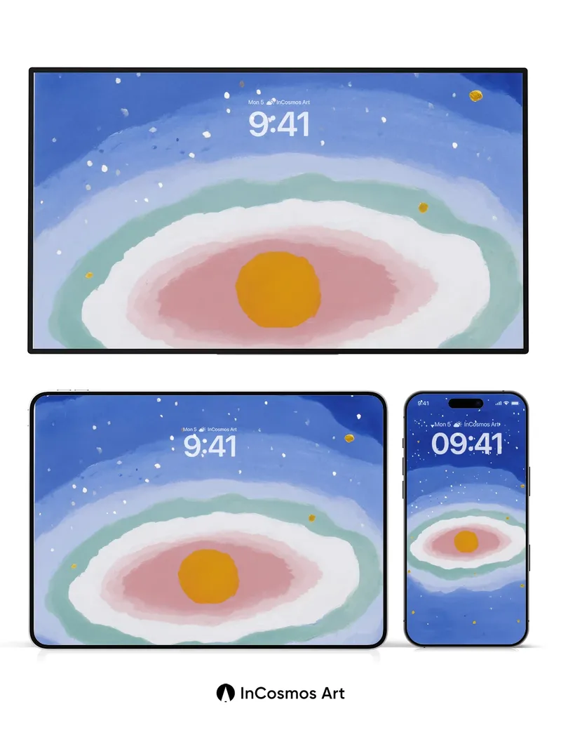 Nebula Eye Wallpaper with Soft Halo