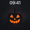 Candlelit Gourd Wallpaper with Haunting Light wallpaper for iPhone, iPad & Mac