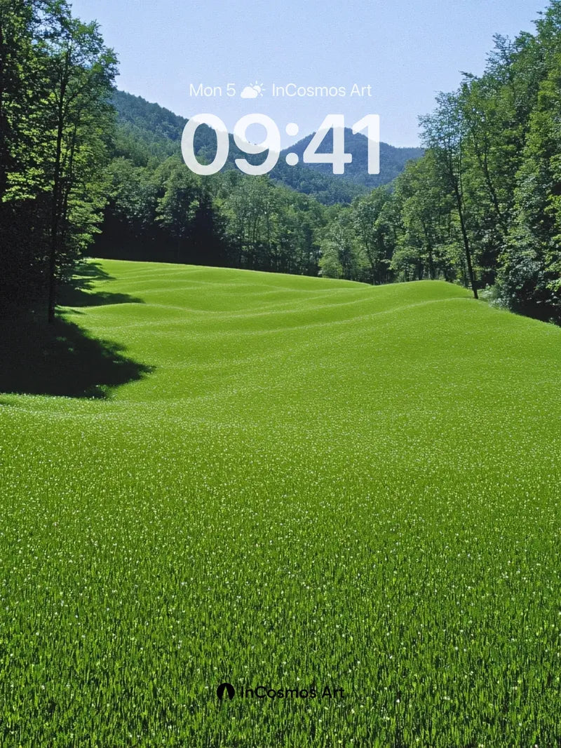 Serenity Slope Wallpaper with Emerald Hush