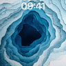Calm Abyss Wallpaper with Watercolor Depth wallpaper for iPhone, iPad & Mac