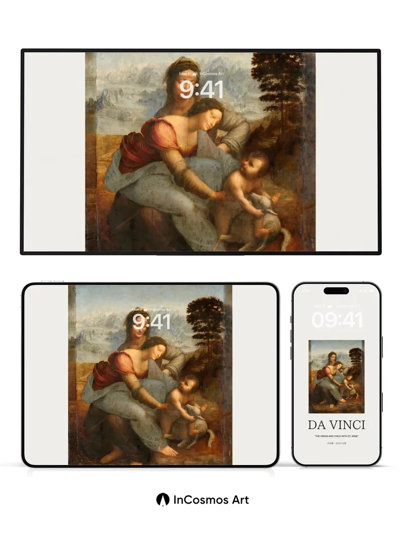 Serene Reverie Wallpaper with Da Vinci's Touch