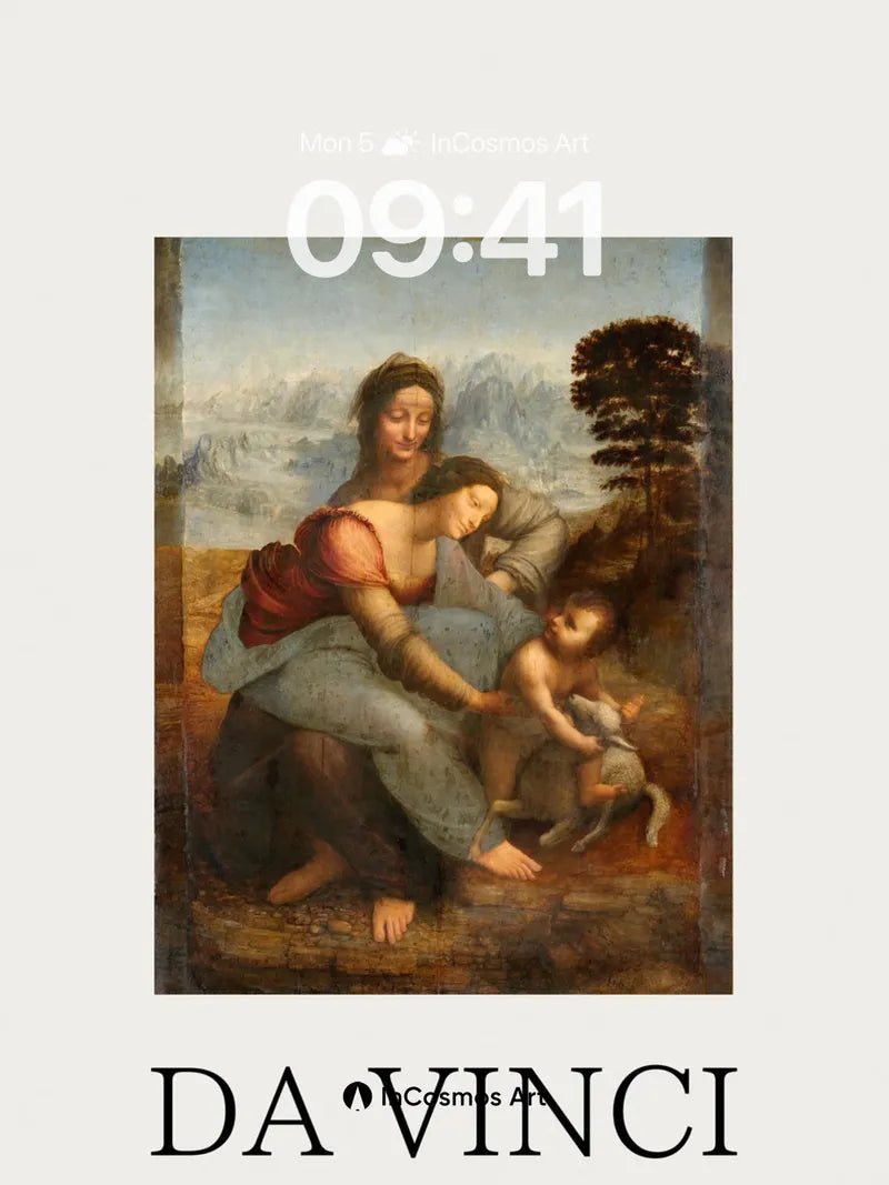 Serene Reverie Wallpaper with Da Vinci's Touch