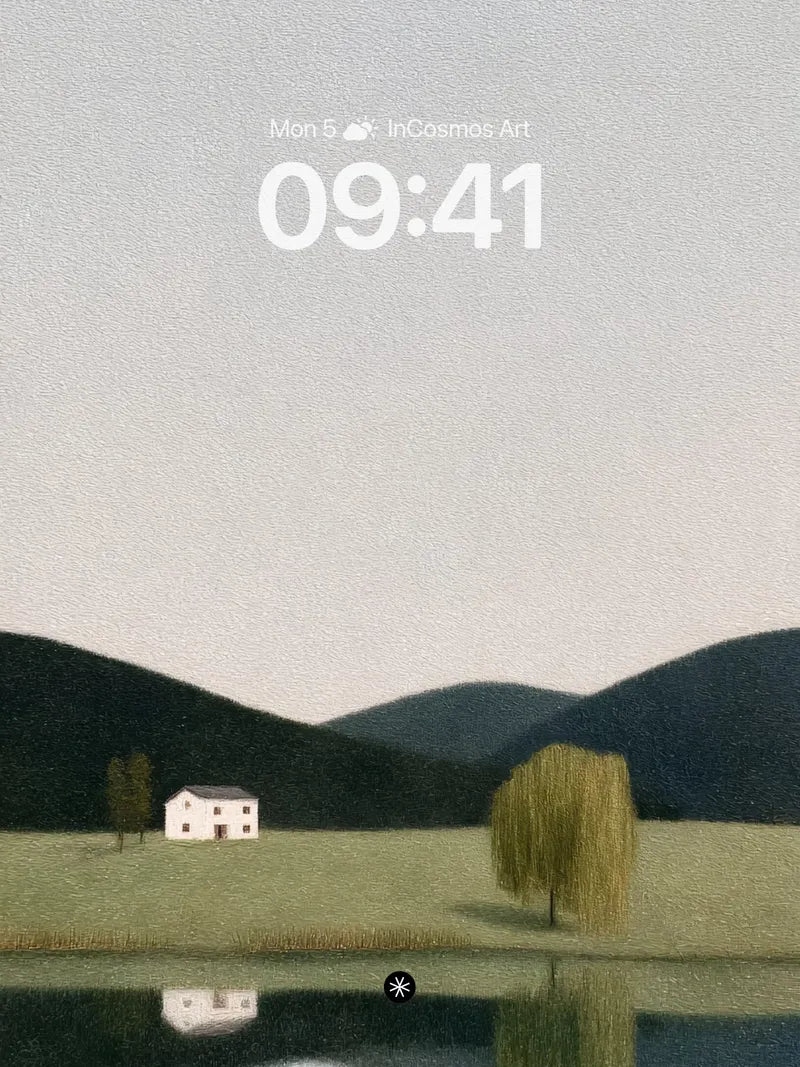 Serene Willow Reflection Wallpaper with Silent Hills wallpaper for iPhone, iPad & Mac