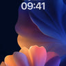 Luminous Petal Wallpaper with Ethereal Gradient wallpaper for iPhone, iPad & Mac