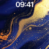 Luminous Abyss Wallpaper with Golden Veins wallpaper for iPhone, iPad & Mac