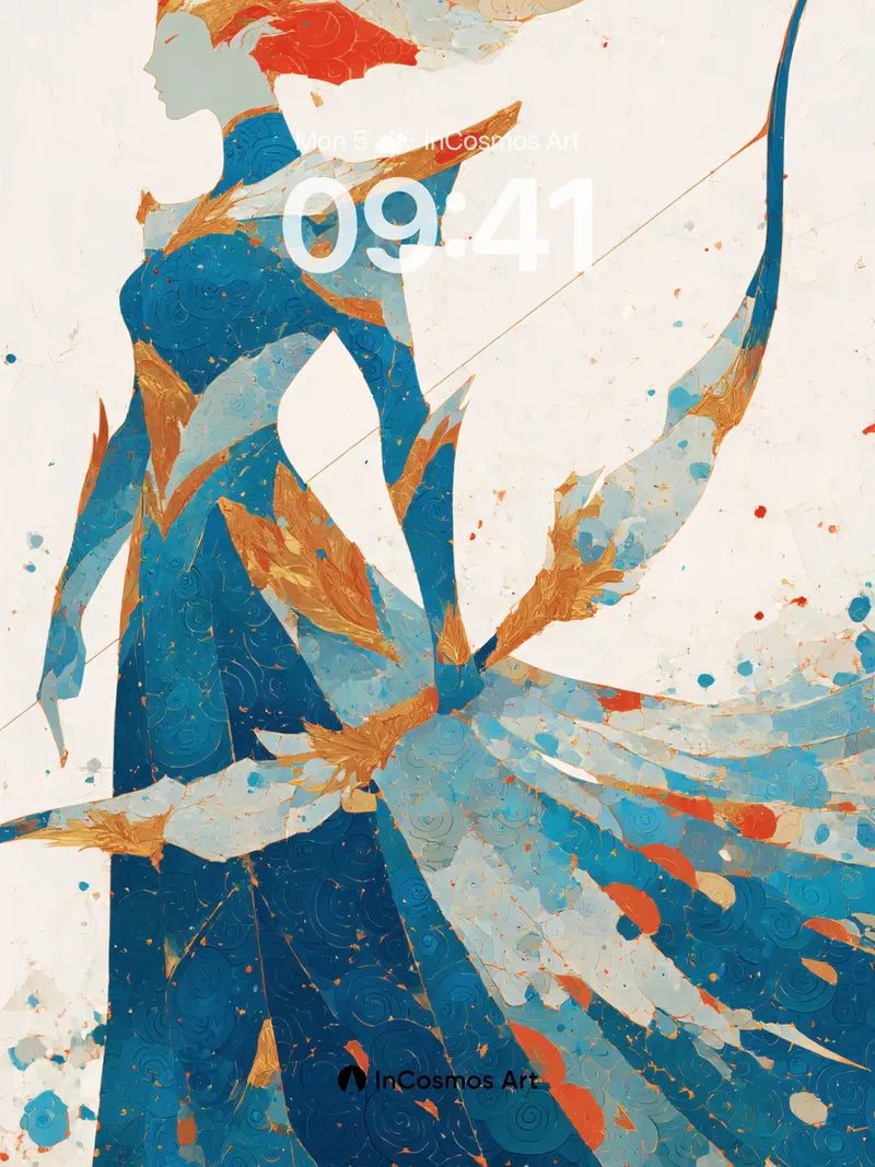 Whispering Wind Wallpaper with Feathered Light