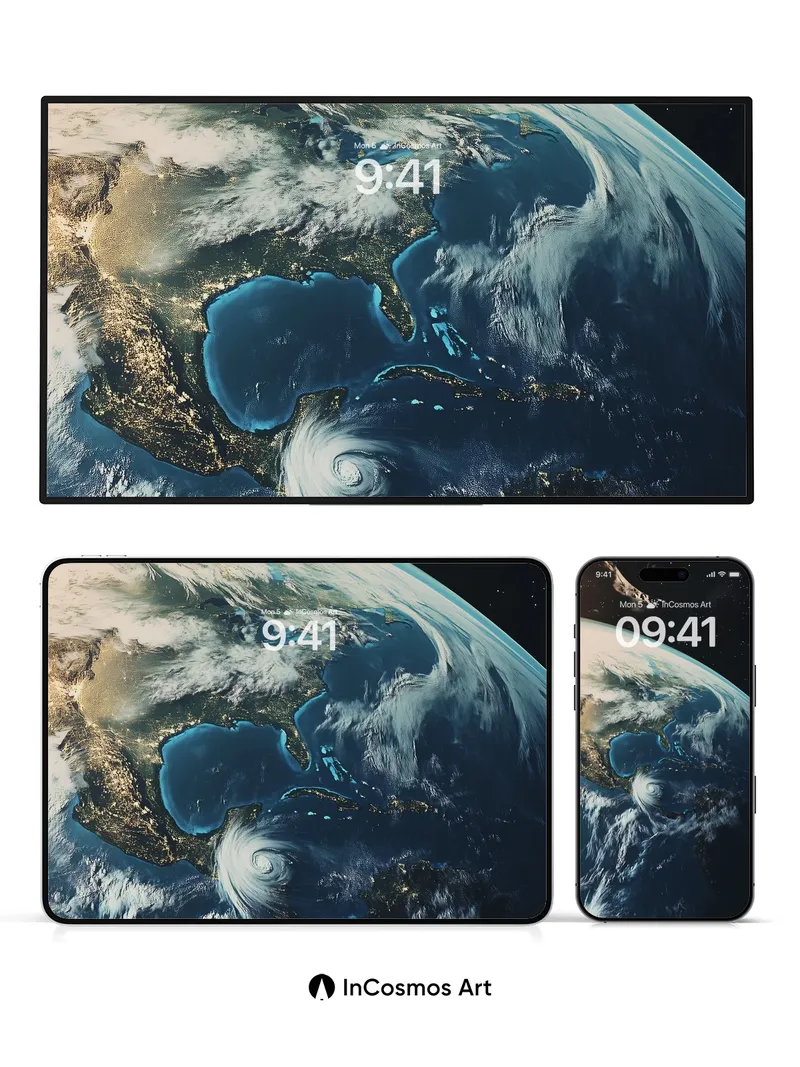 Cosmic Whisper Wallpaper with Storm's Eye