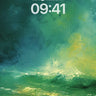 Solitary Horizon Wallpaper with Emerald Storms wallpaper for iPhone, iPad & Mac
