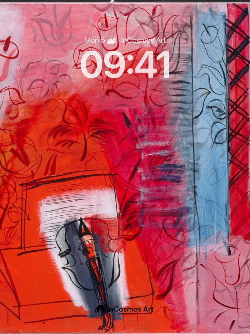 Sanguine Whispers Wallpaper with Hidden Figures