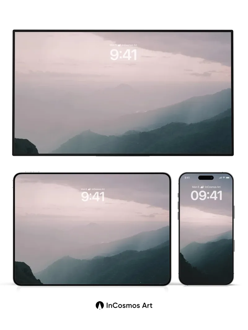 Serenity Drift Wallpaper with Mist Veils