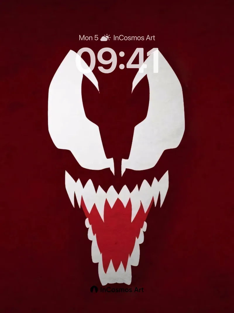 Fanged Shadow Wallpaper with Crimson Core wallpaper for iPhone, iPad & Mac
