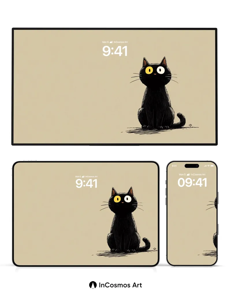 Whispering Shadow Wallpaper with Watchful Eyes