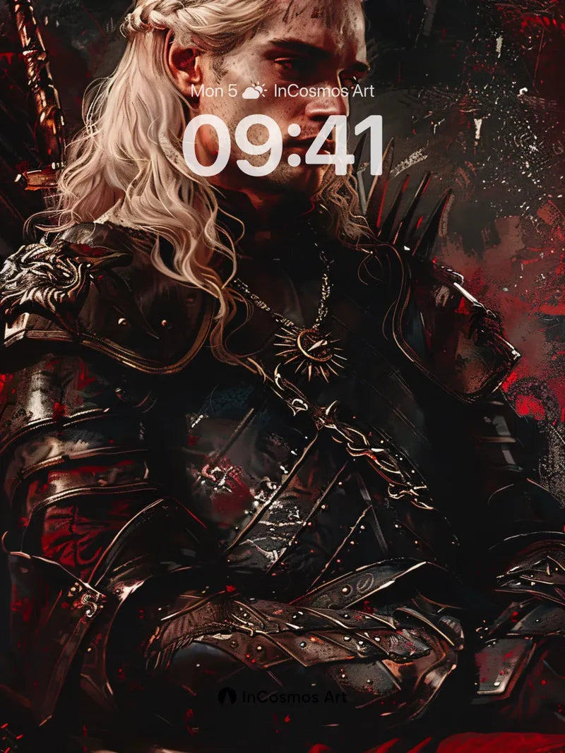 Crimson Shadow Wallpaper with Iron Resolve