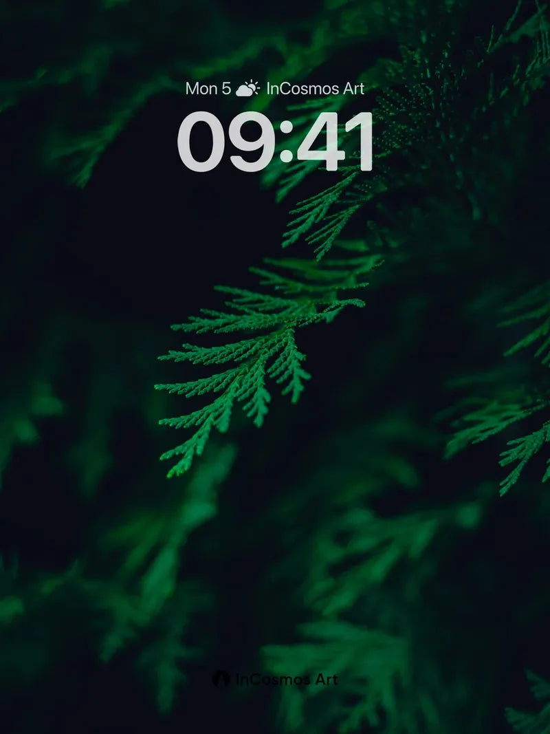 Midnight Fern Wallpaper with Whispering Needles