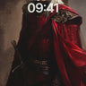 Ethereal Warrior Wallpaper with Crimson Veil wallpaper for iPhone, iPad & Mac
