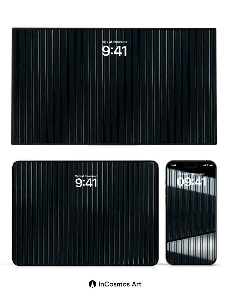 Shadowed Ribbon Wallpaper with Steel Pulse