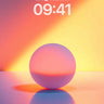 Luminous Sphere Wallpaper with Gradient Hues wallpaper for iPhone, iPad & Mac