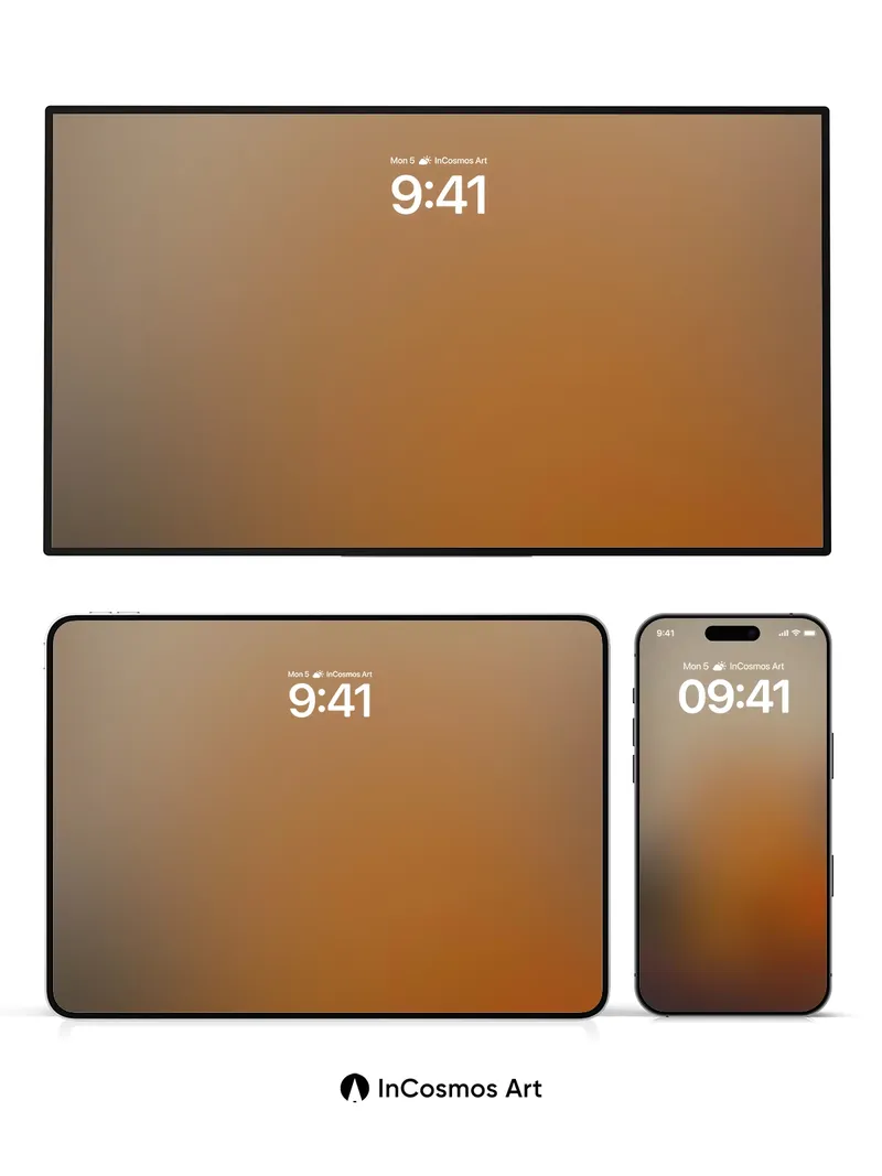 Hazy Ember Wallpaper with Soft Gradient Flow