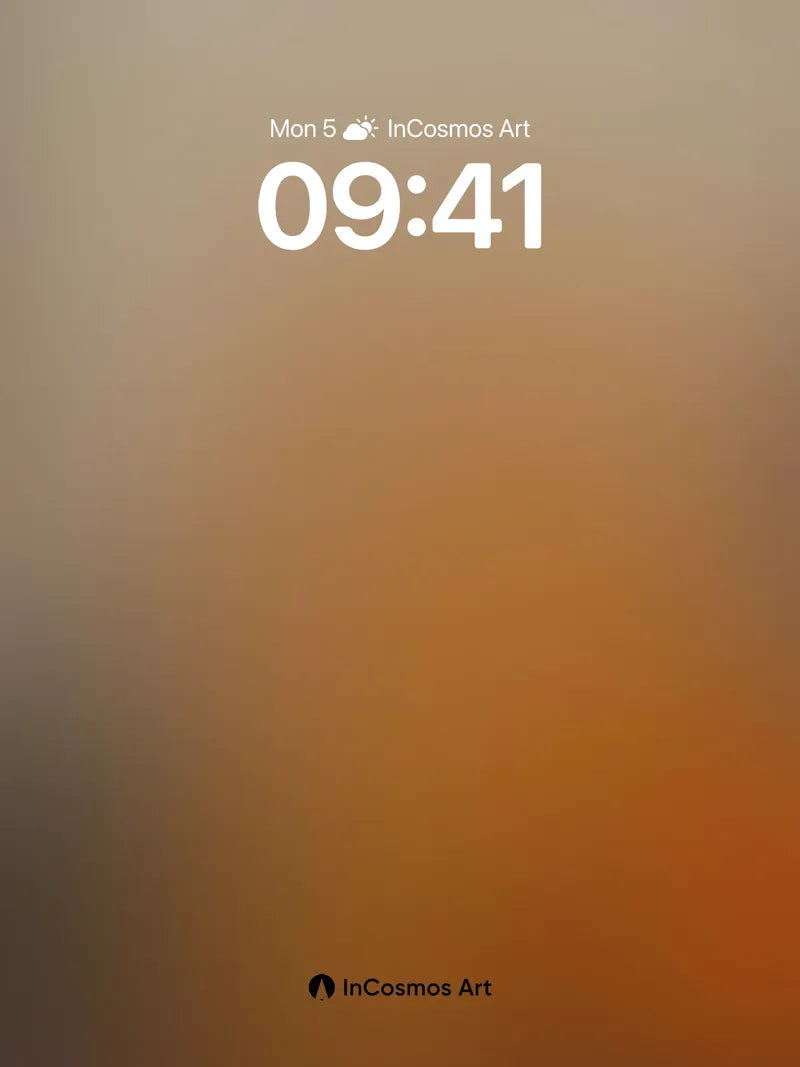 Hazy Ember Wallpaper with Soft Gradient Flow