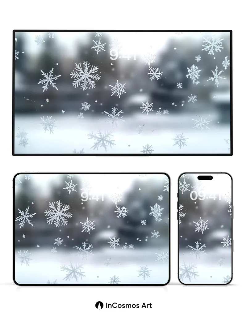 Silent Drift Wallpaper with Frost Patterns