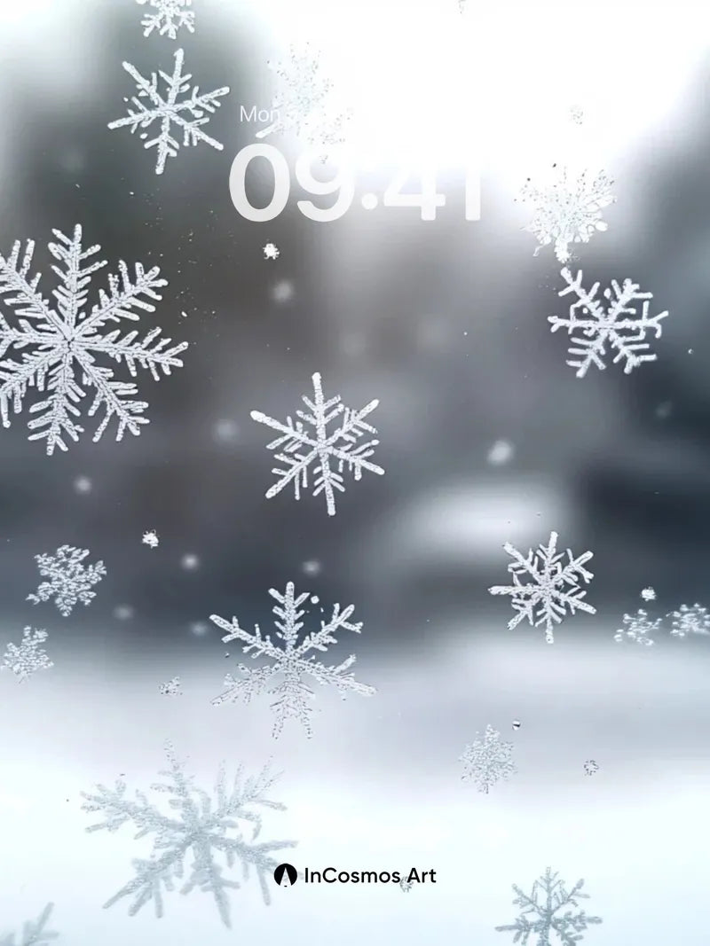 Silent Drift Wallpaper with Frost Patterns