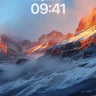 Crimson Summit Wallpaper with Cloud Veil wallpaper for iPhone, iPad & Mac