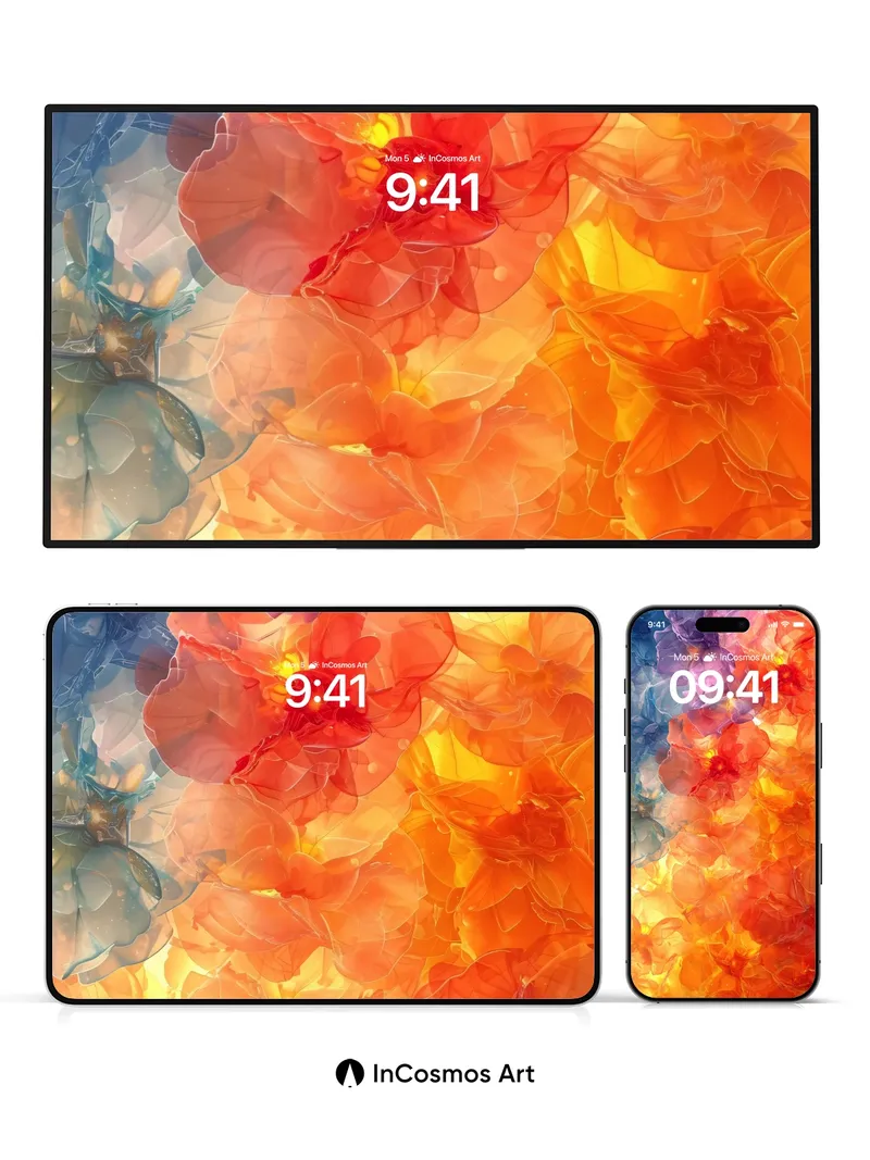 Luminous Petal Wallpaper with Ethereal Glow