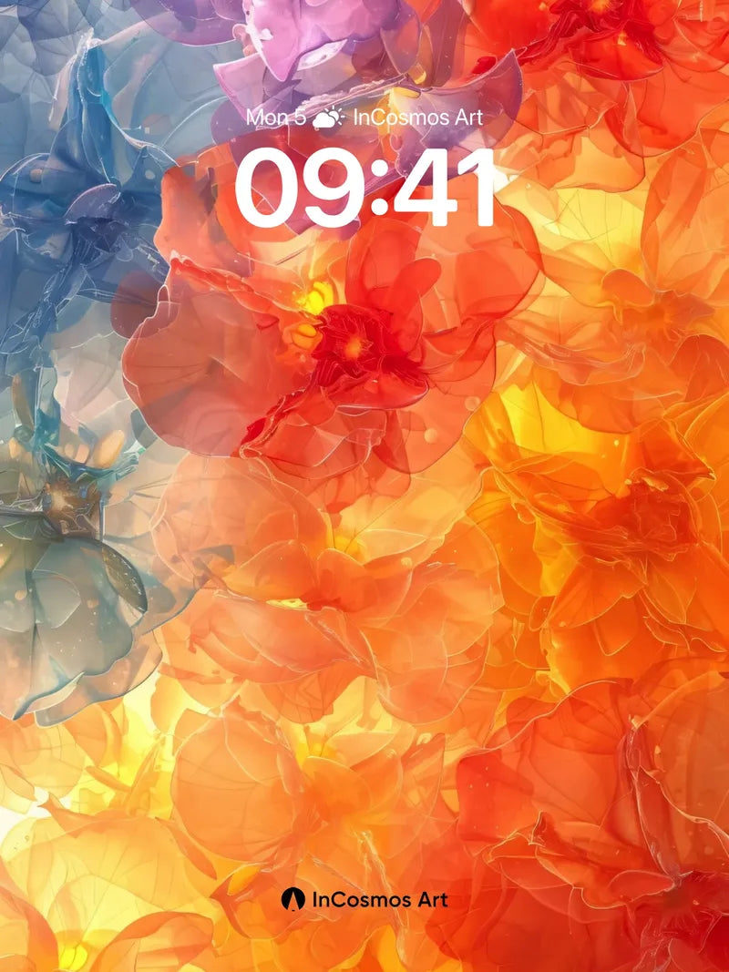 Luminous Petal Wallpaper with Ethereal Glow