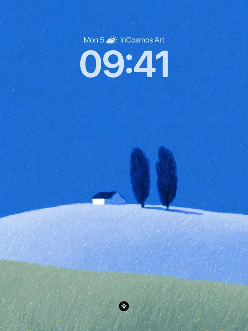 Serene Grassland Minimalist Wallpaper Background wallpaper for iPhone, iPad & Mac