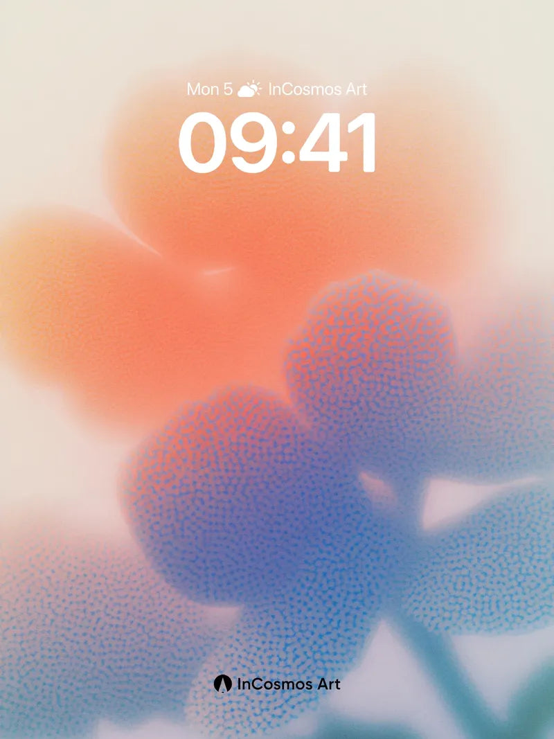 Hazy Bloom Wallpaper with Dotted Light