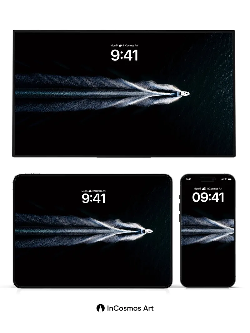 Silent Velocity Wallpaper with Midnight Wake