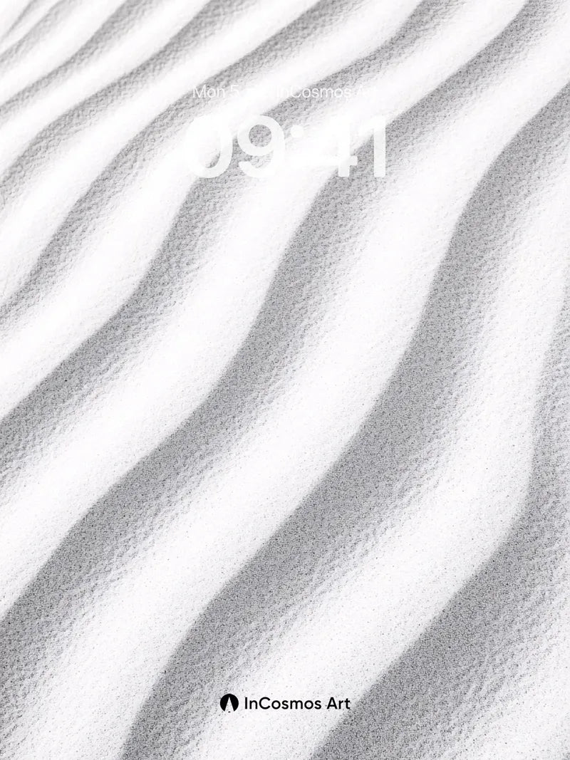 Serenity Dune Wallpaper with Soft Light Trails