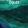 Emerald Abyss Wallpaper with Veiled Peaks wallpaper for iPhone, iPad & Mac