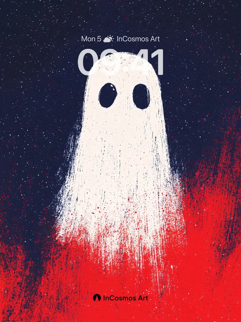 Whispering Ghost Wallpaper with Starlit Bleed