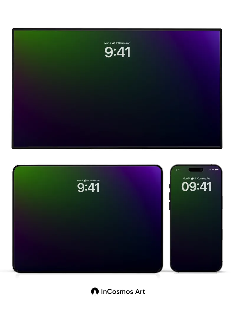 Shadowed Prism Wallpaper with Ethereal Hues