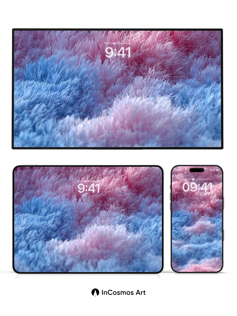 Whispering Fur Wallpaper in Soft Hues