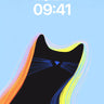 Neon Whispers Wallpaper with Rainbow Tail wallpaper for iPhone, iPad & Mac