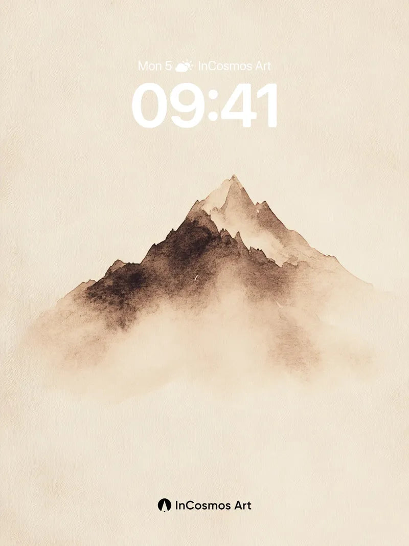 Serenity Peak Wallpaper with Floating Mist