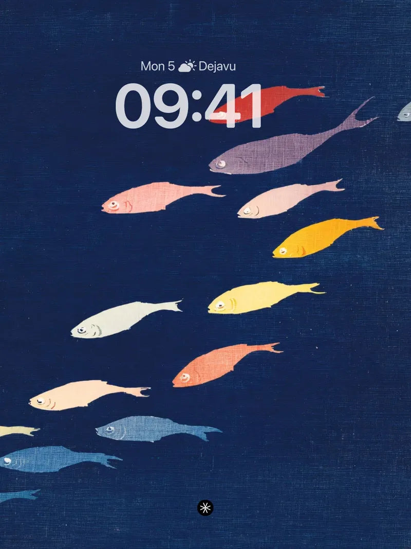 Deep Sea School Fish Schooling Background Art