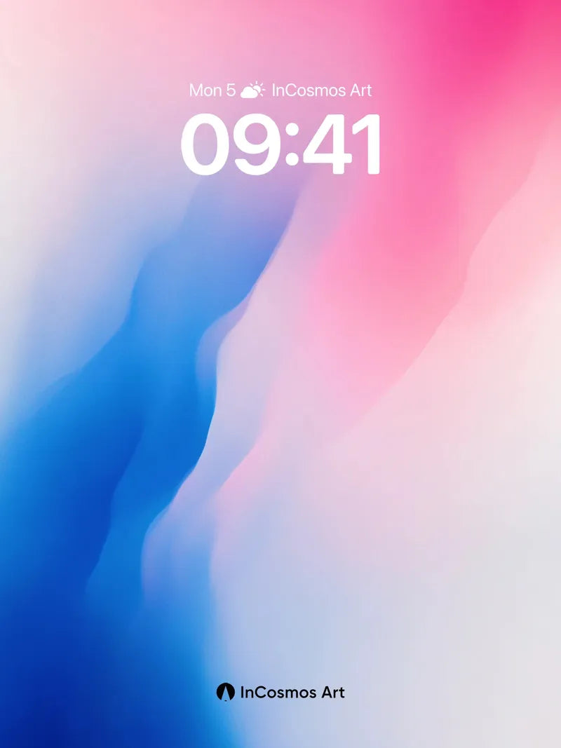 Serene Gradient Wallpaper with Liquid Light