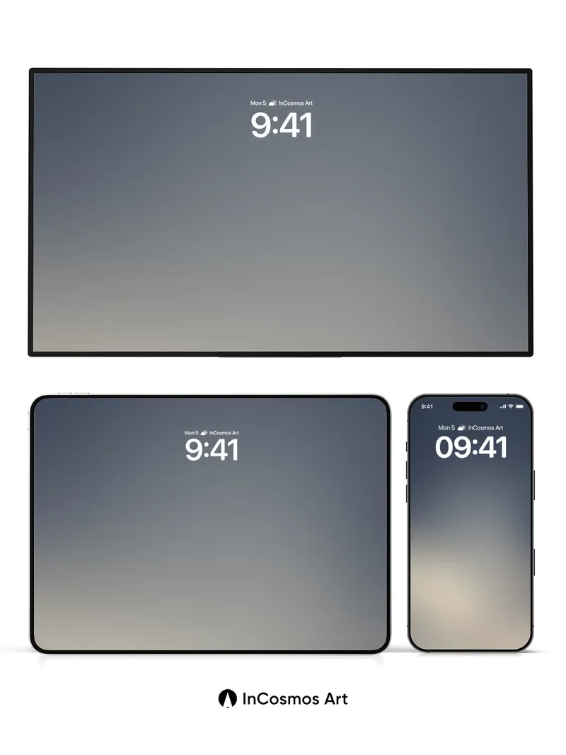 Serenity Gradient Wallpaper with Soft Light Drift