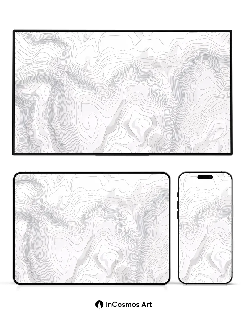 Silent Contour Wallpaper with Whispering Lines